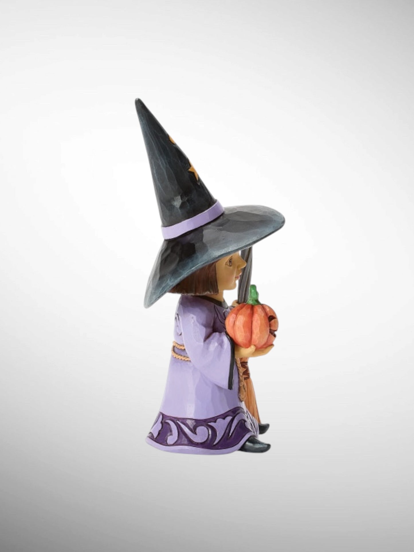 Jim Shore Heartwood Creek - A Gentle Spell Witch with Broom Halloween Figurine