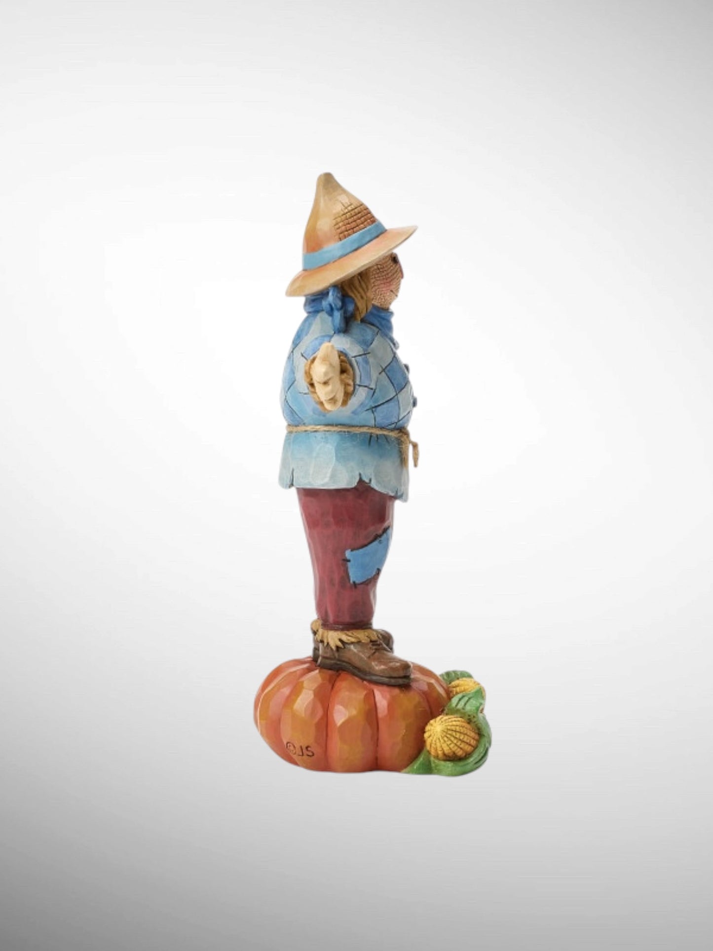 Jim Shore Heartwood Creek - Hay! Fall Is Here Scarecrow on Pumpkin Figurine
