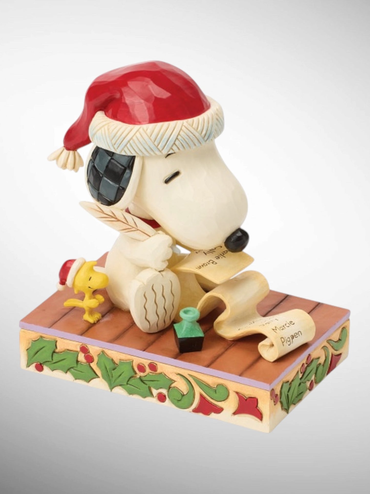 Jim Shore Peanuts - Dear Santa Snoopy Woodstock Christmas List Figurine - PREORDER