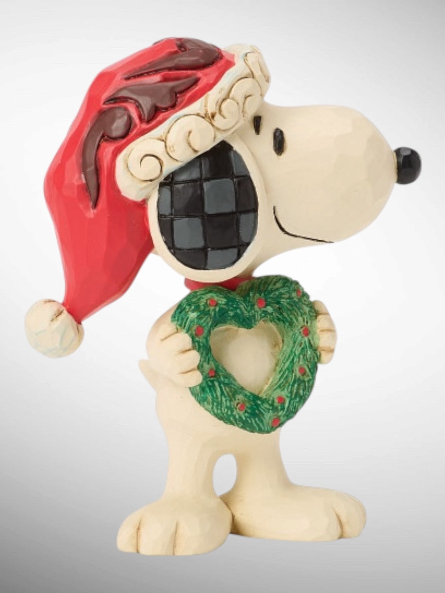 Jim Shore Peanuts - Snoopy with Heart Wreath Mini Figurine - PREORDER