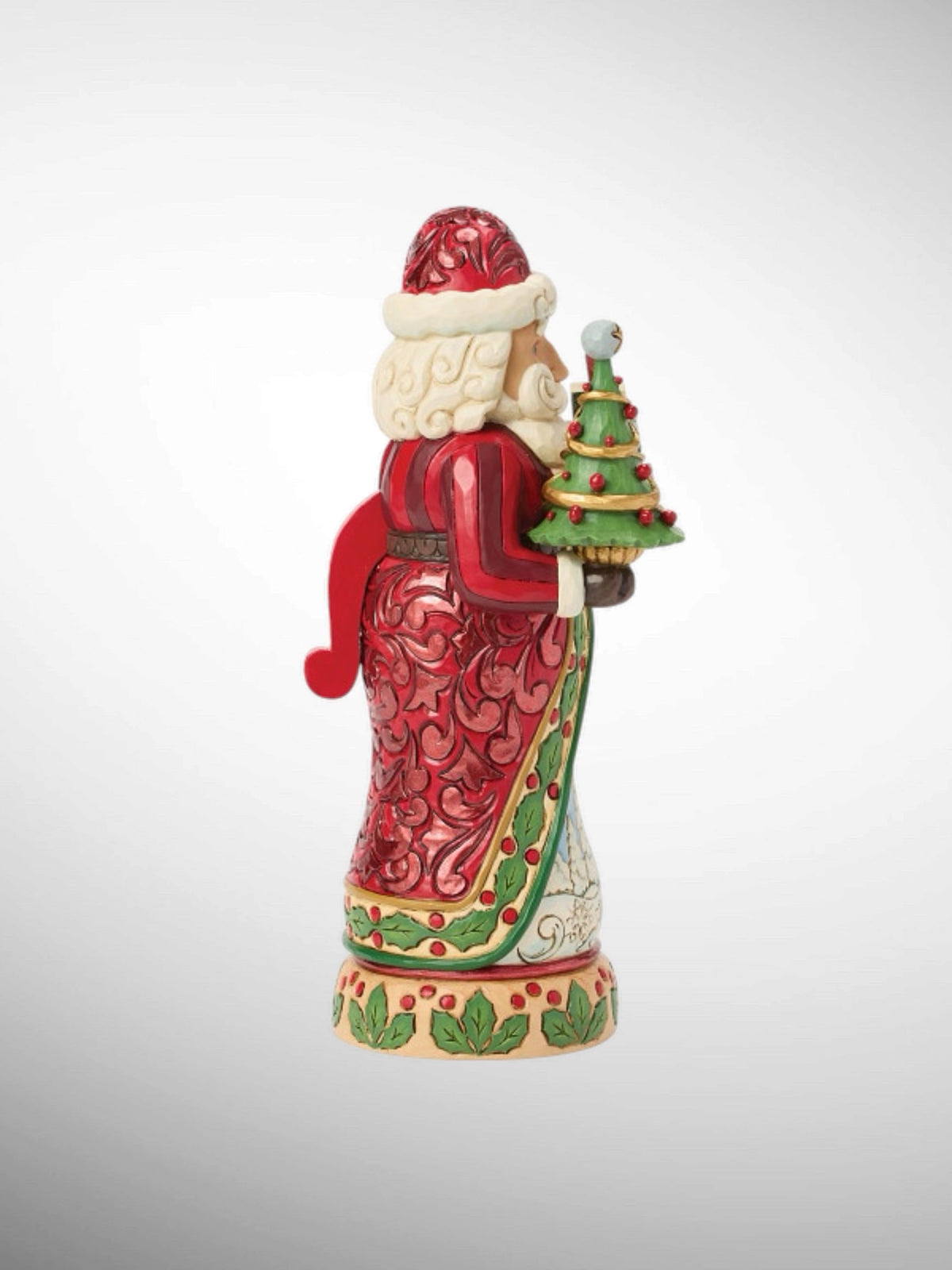 Jim Shore Heartwood Creek Royal Traditions - Christmas Keepsake Nutcracker Santa Tree Red Green Figurine