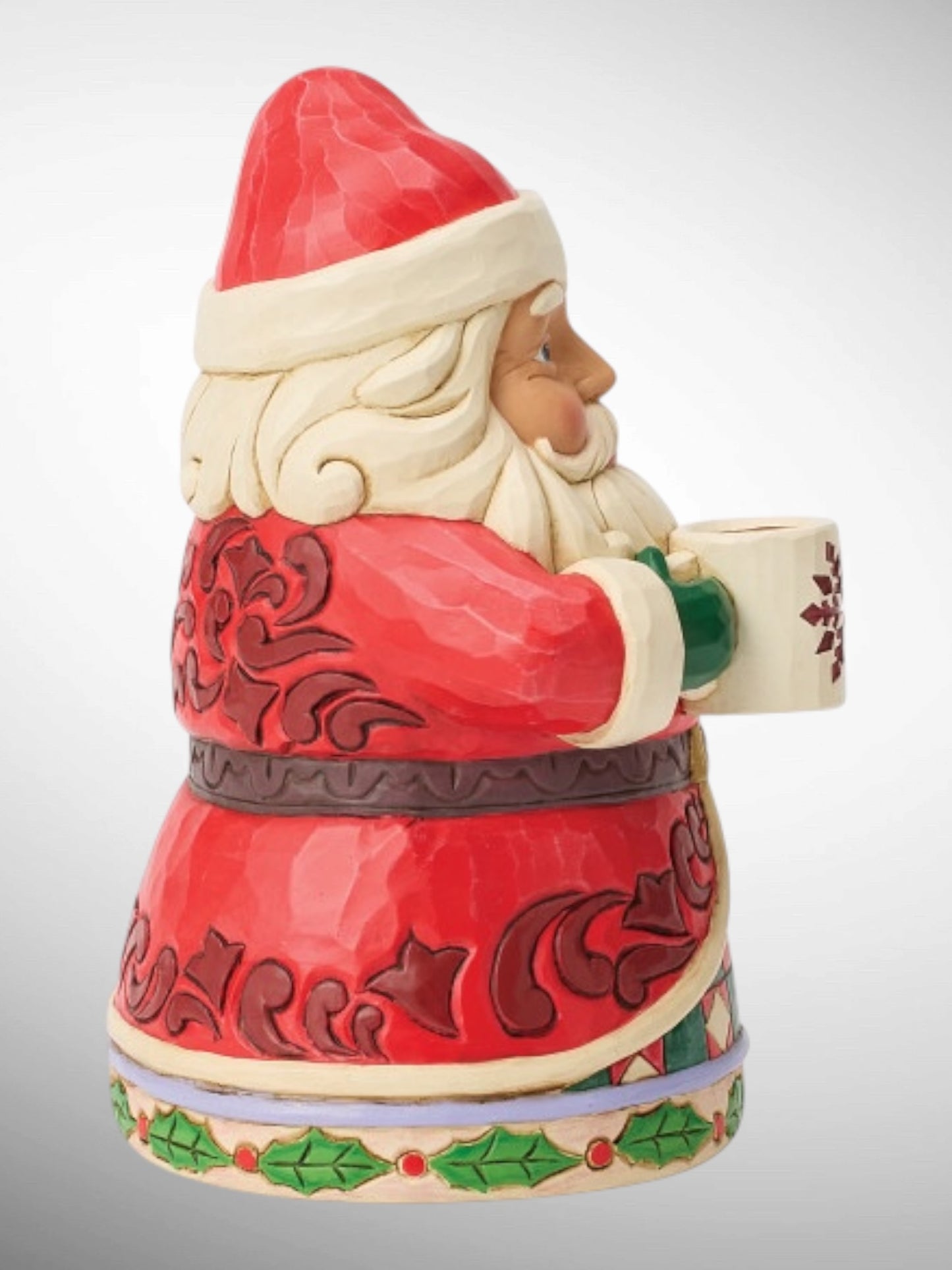 Jim Shore Heartwood Creek - Have A Cup of Cheer Santa Drinking Hot Cocoa Christmas Figurine - PREORDER