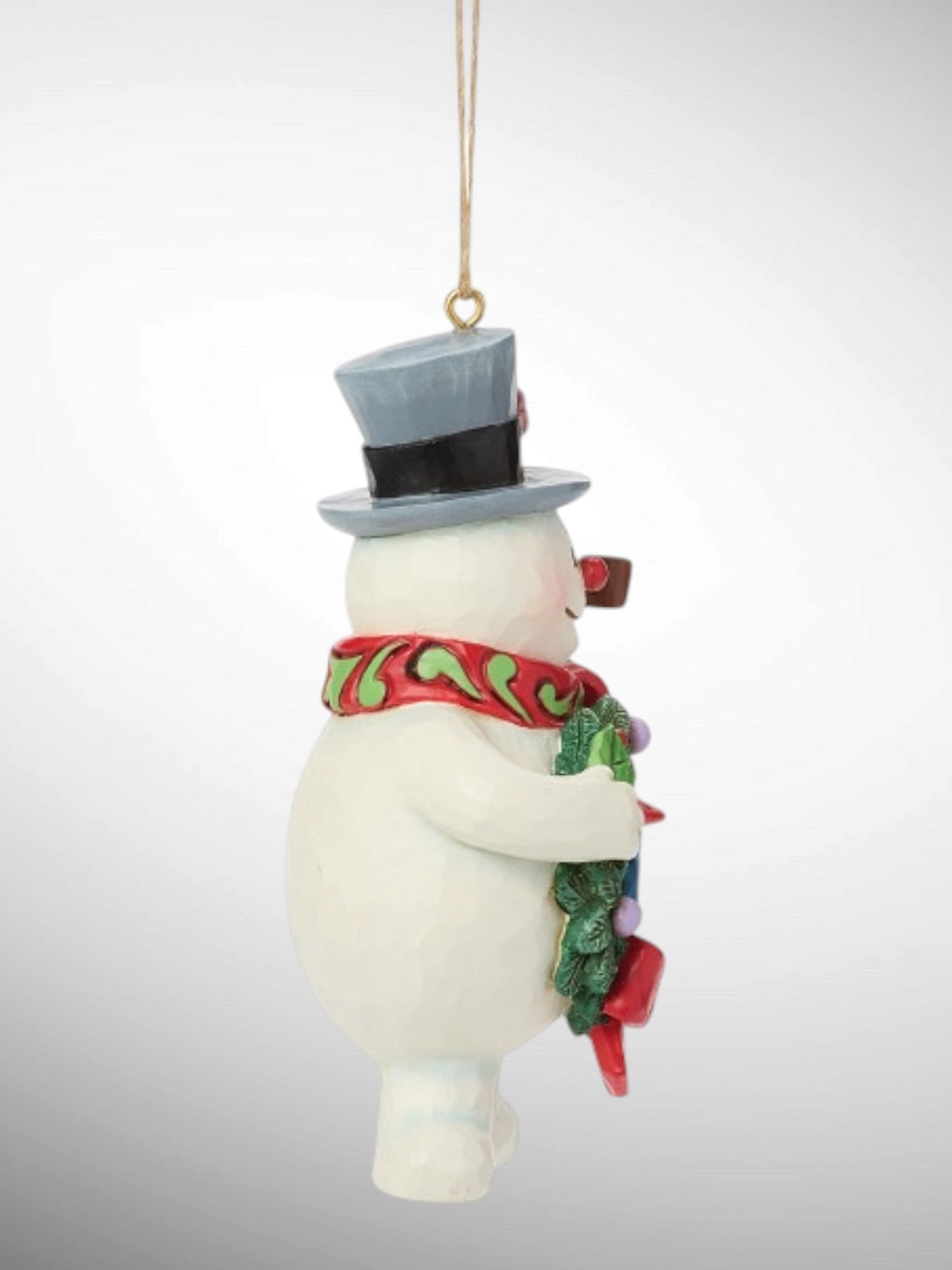 Jim Shore Frosty the Snowman - Frosty with Dated Wreath 2026 Hanging Ornament