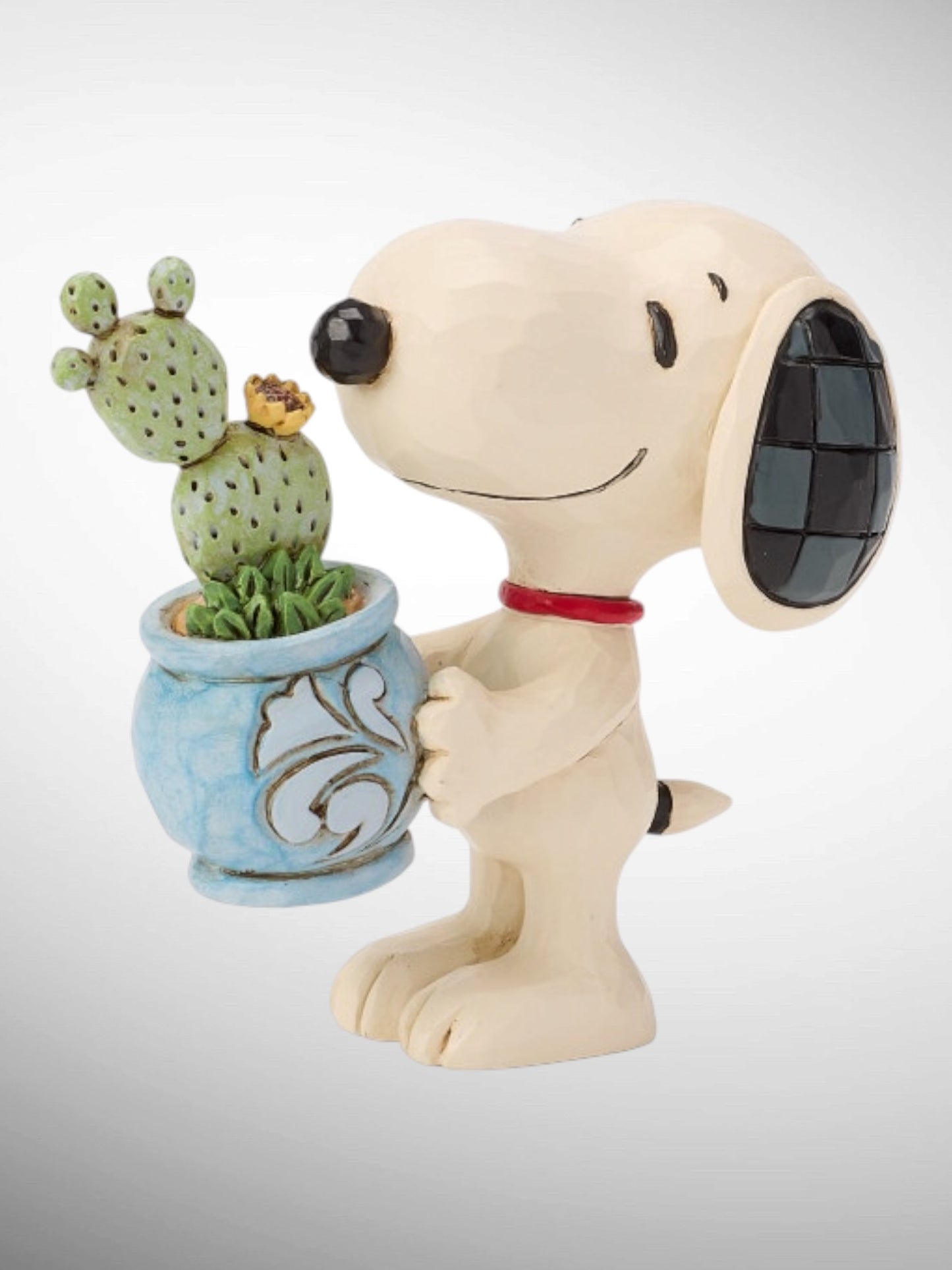 Jim Shore Peanuts - Snoopy with Cactus Plant mini Figurine - PREORDER
