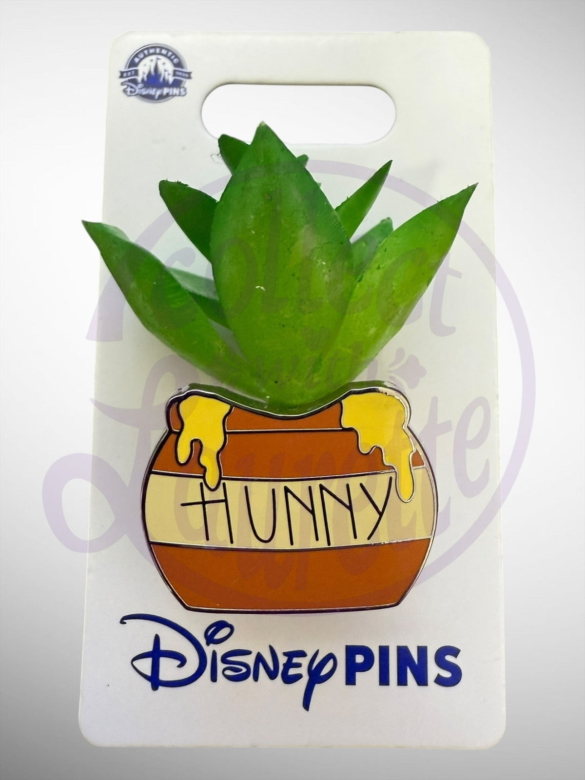 Disney Parks Pin Trading Collection - Winnie the Pooh Hunny Honey Pot Succulent Pin