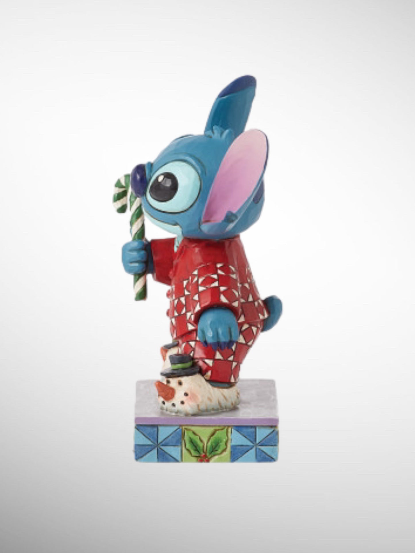 Jim Shore Disney Traditions - Christmas Morning Holiday Stitch Personality Pose Figurine