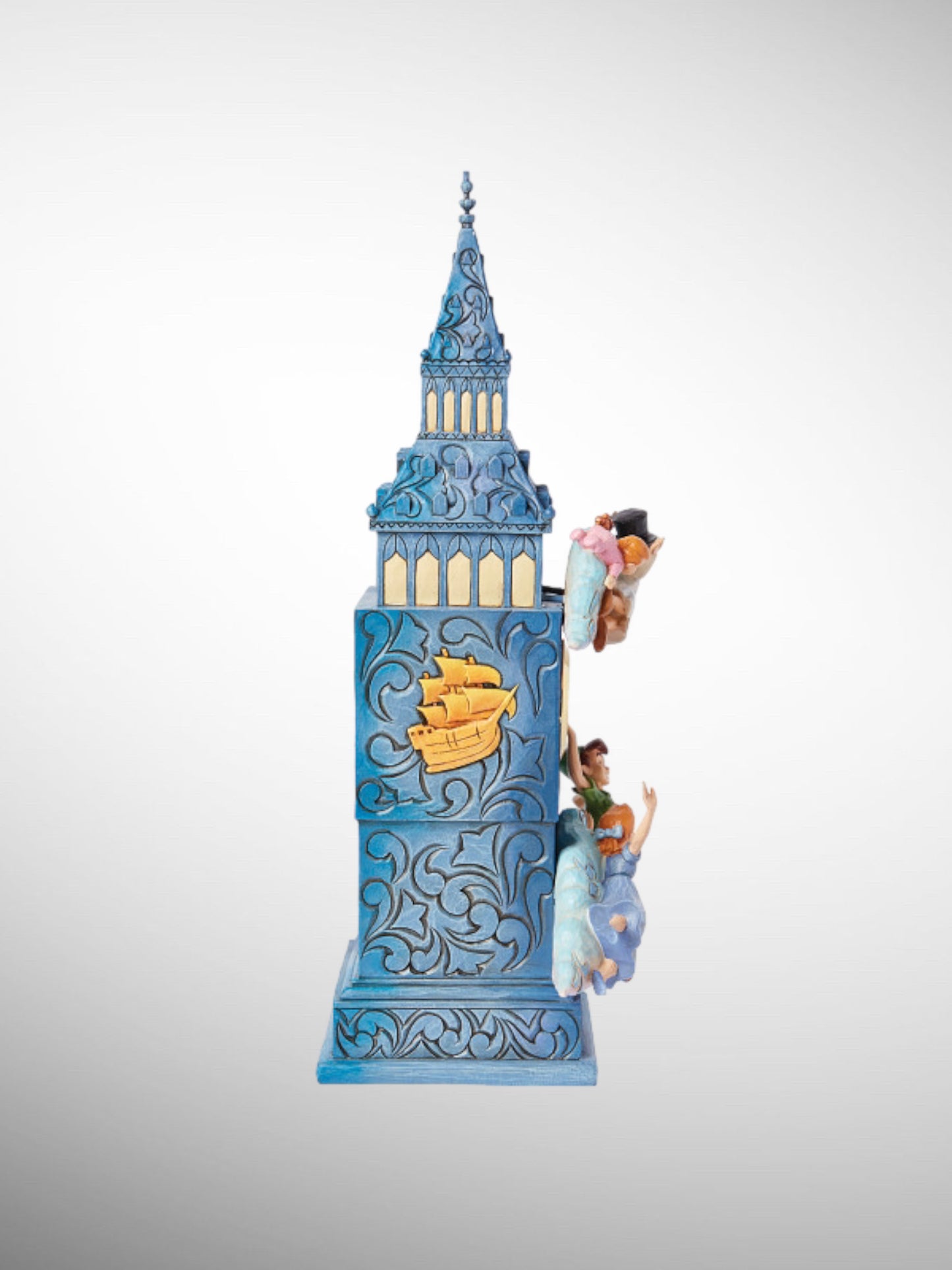 Jim Shore Disney Traditions - Time to Find Neverland Peter Pan Clock Figurine