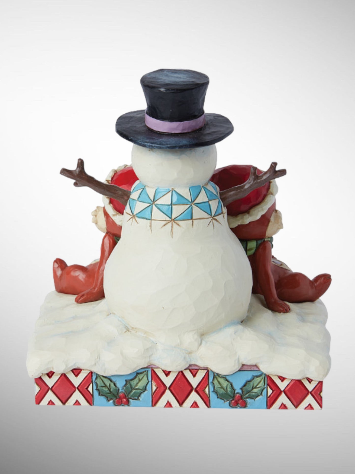 Jim Shore Disney Traditions - Snow Much Fun! Chip and Dale Snowman Christmas Figurine