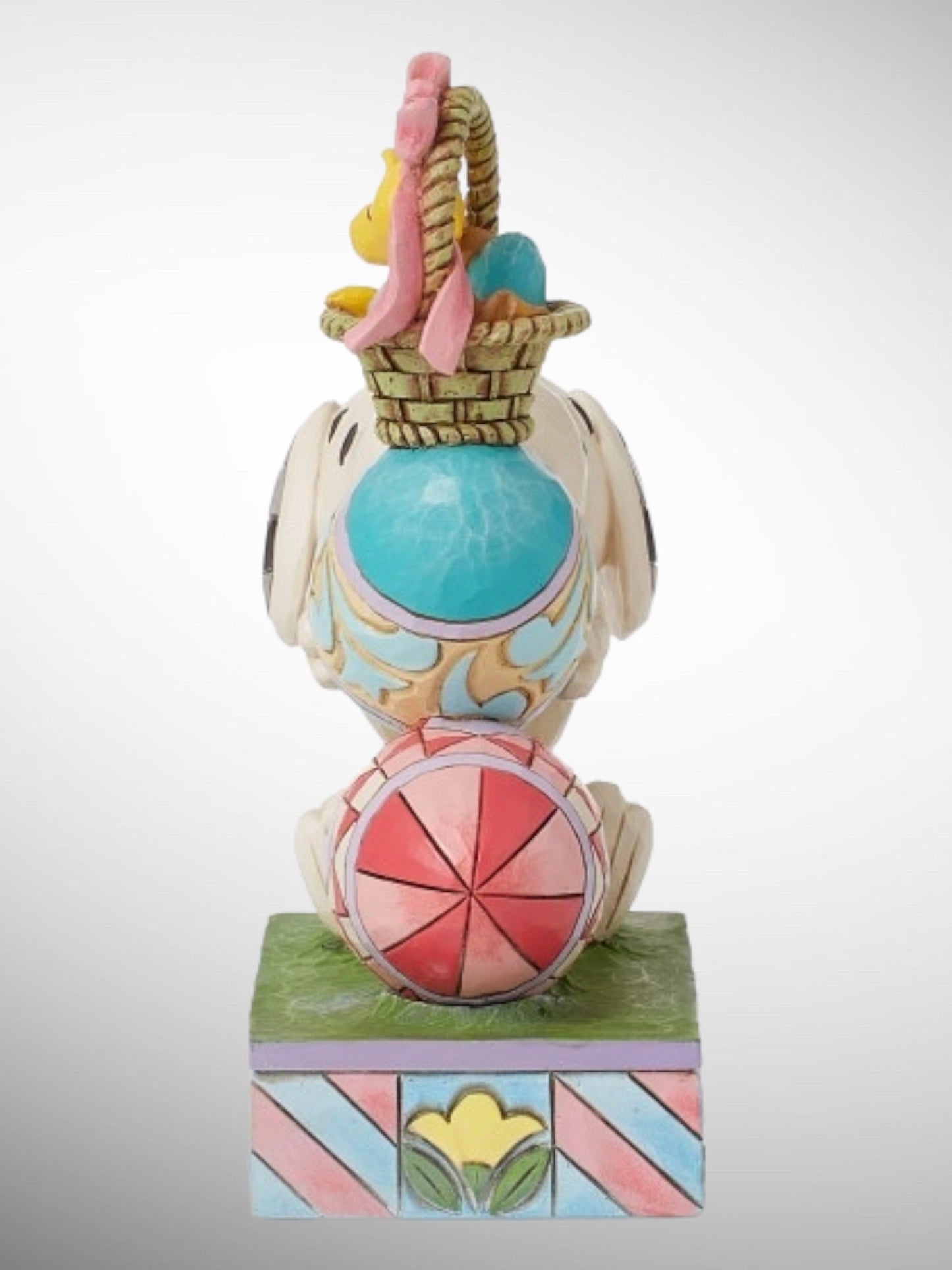 Jim Shore Peanuts - Eggcellent Tower Snoopy Woodstock Easter Figurine