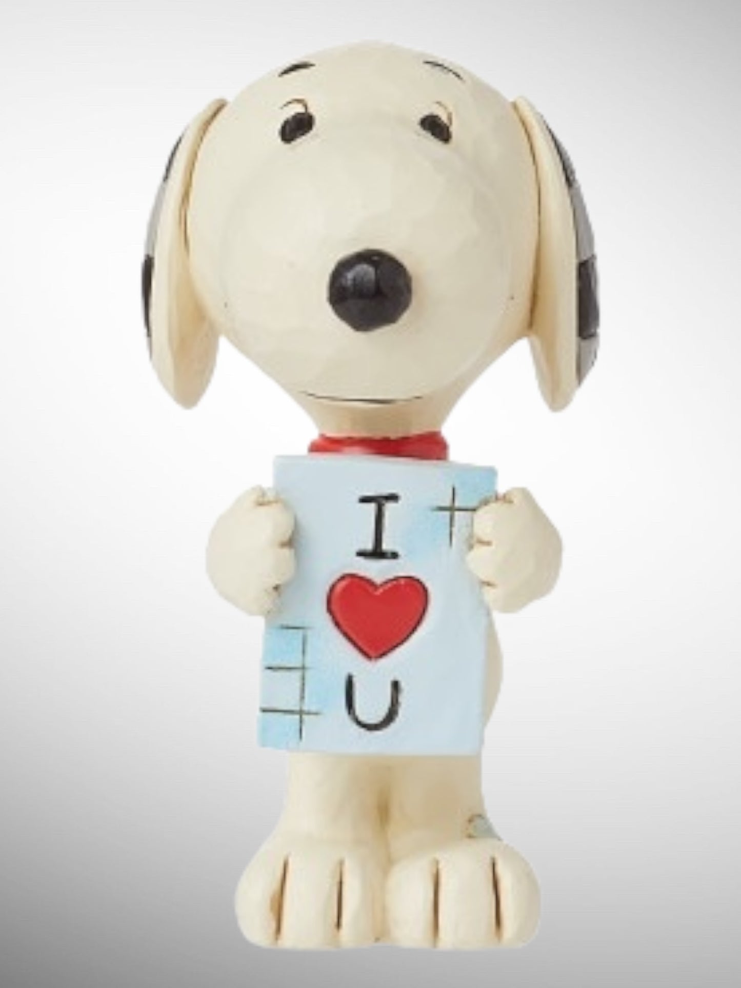 Jim Shore Peanuts - Snoopy with Love Sign Mini Figurine