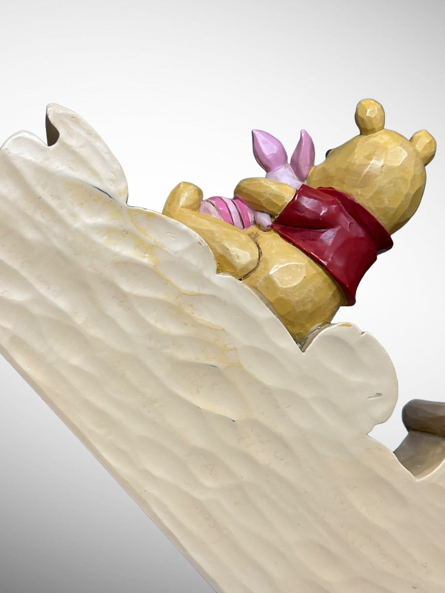 Jim Shore Disney Traditions - Friends Pooh Piglet Word Plaque Figurine (No Box)