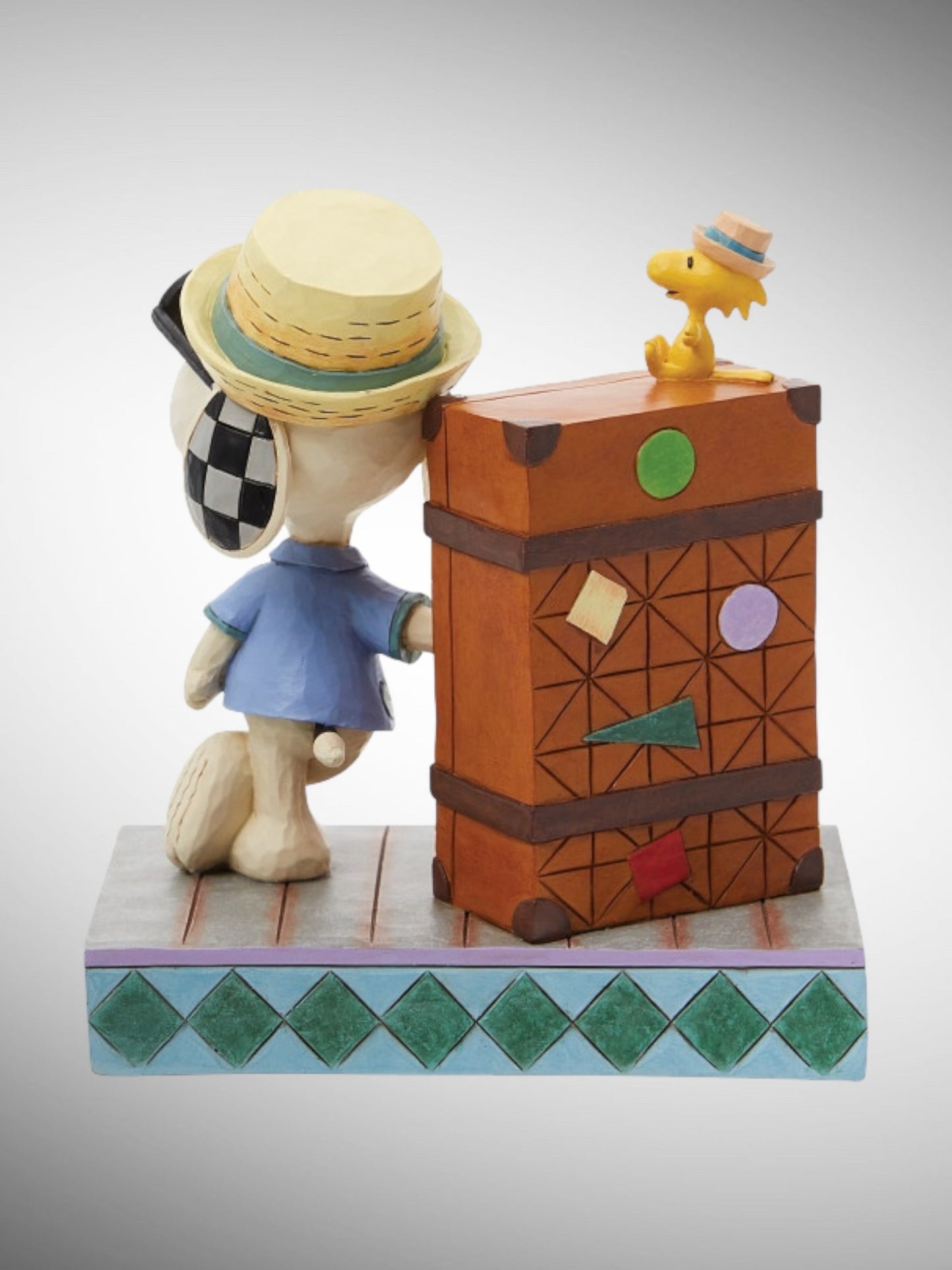 Jim Shore Peanuts - Traveling Pals Snoopy Woodstock Vacation Figurine