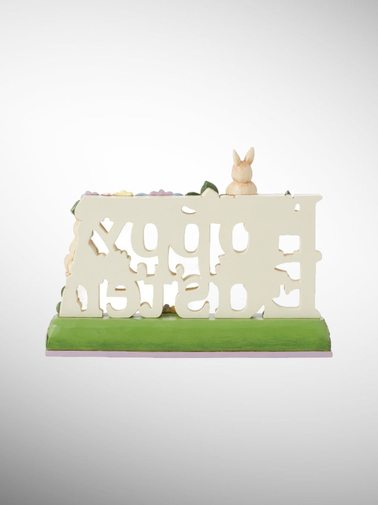 Jim Shore Heartwood Creek - Hoppy Easter Bunny Sign Figurine