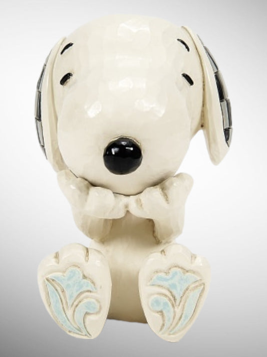 Jim Shore Peanuts - Snoopy Laughing Mini Figurine