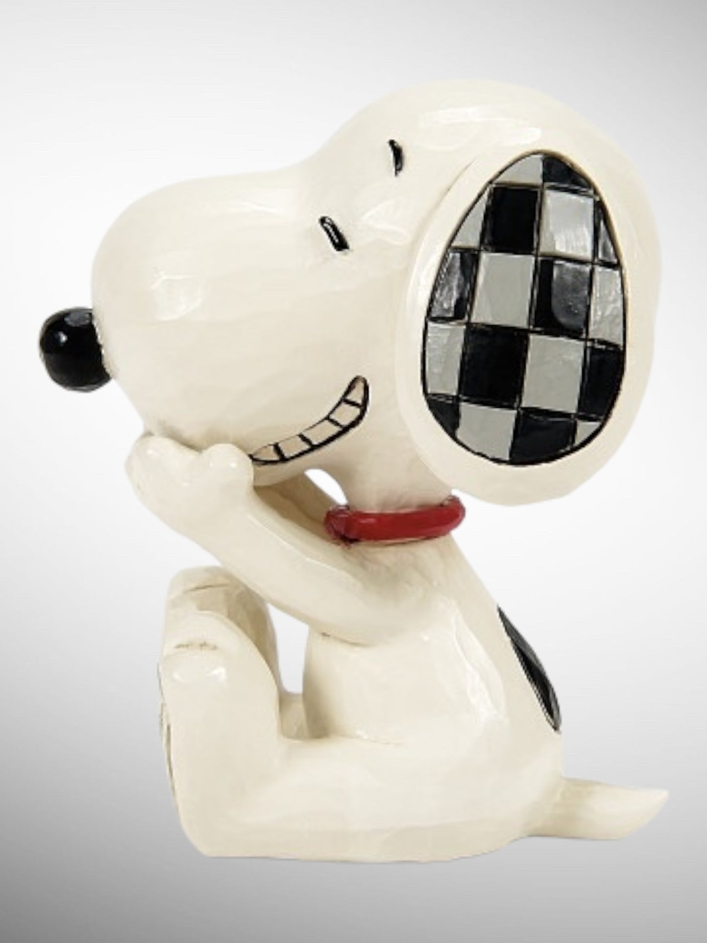 Jim Shore Peanuts - Snoopy Laughing Mini Figurine