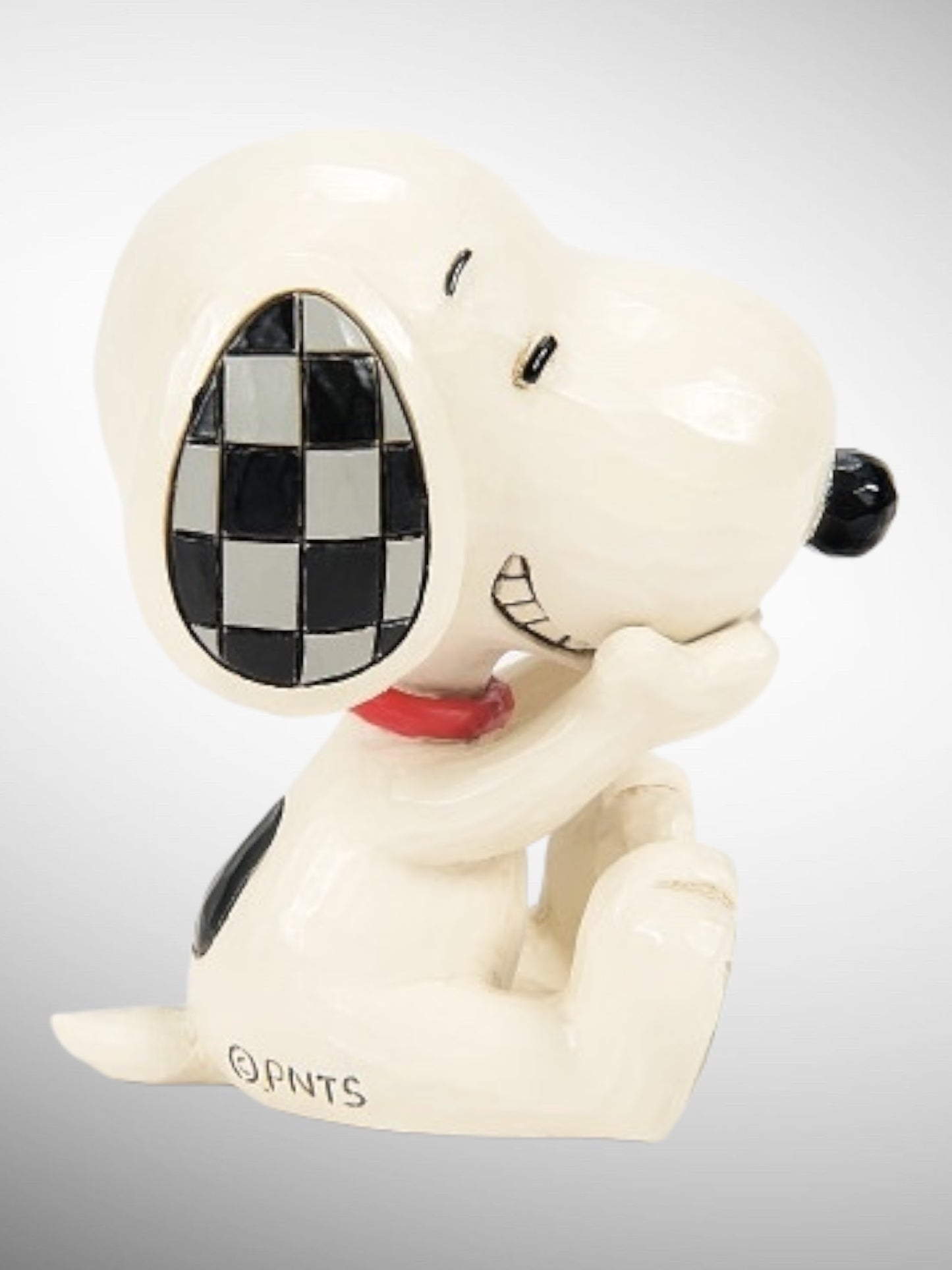 Jim Shore Peanuts - Snoopy Laughing Mini Figurine