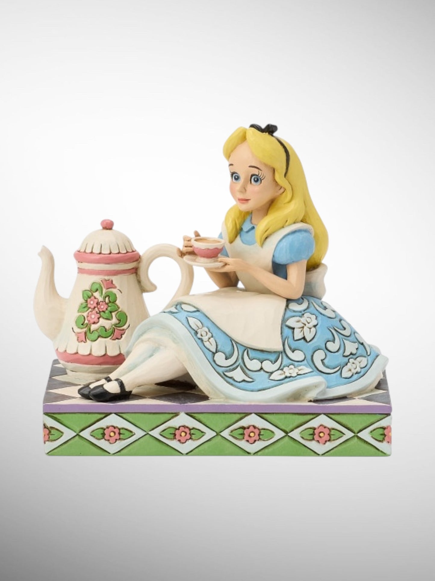 Jim Shore Disney Traditions - A Cup of Curiosity Alice Figurine - PREORDER
