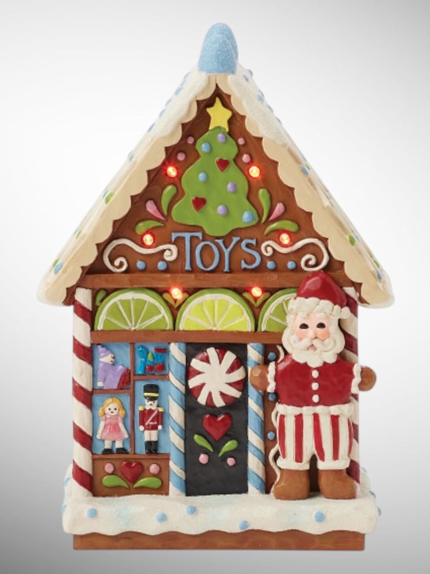 Jim Shore Gingerbread Christmas - Wishing You A Sweet Christmas Gingerbread House Figurine - PREORDER