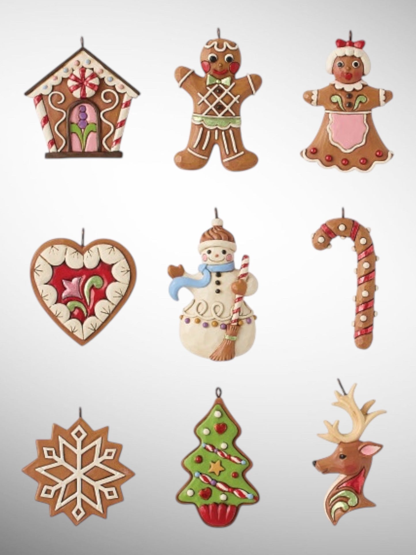 Jim Shore Gingerbread Christmas - Tree of Treasures with Cookie Ornaments Figurine - PREORDER