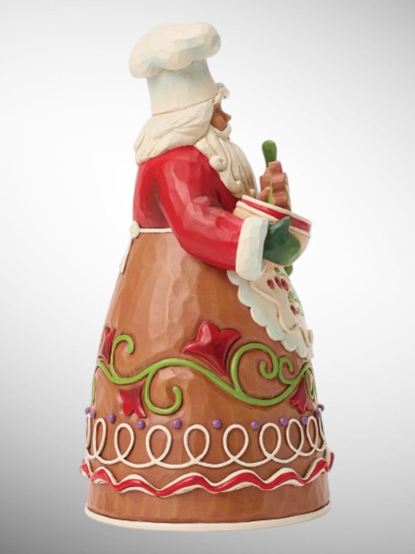 Jim Shore Gingerbread Christmas - Baking Holiday Magic Santa Figurine - PREORDER
