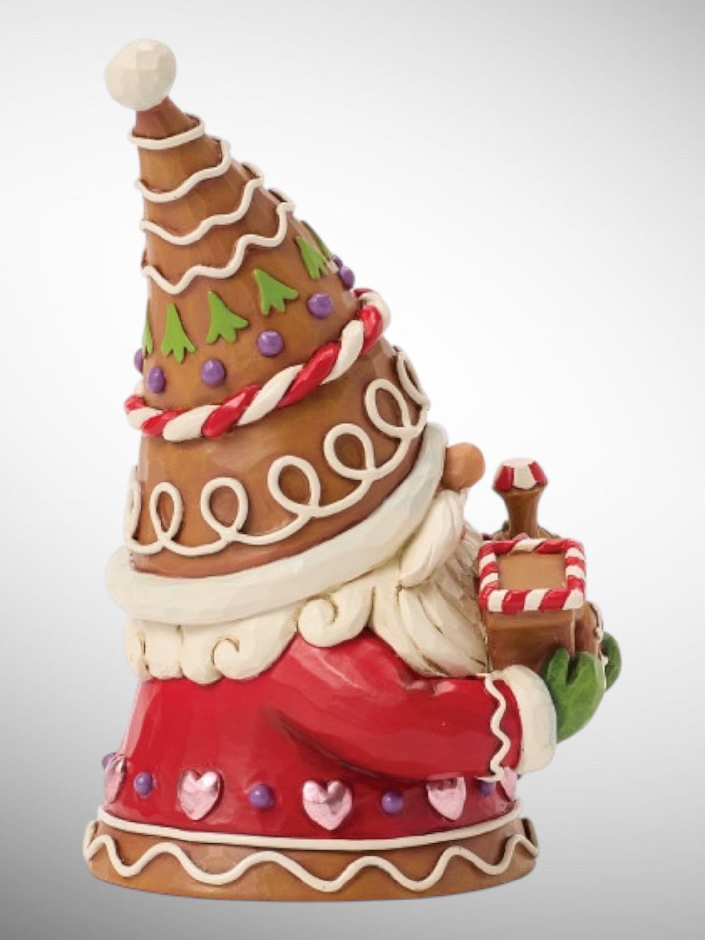 Jim Shore Gingerbread Christmas - Gnome on Track Figurine - PREORDER