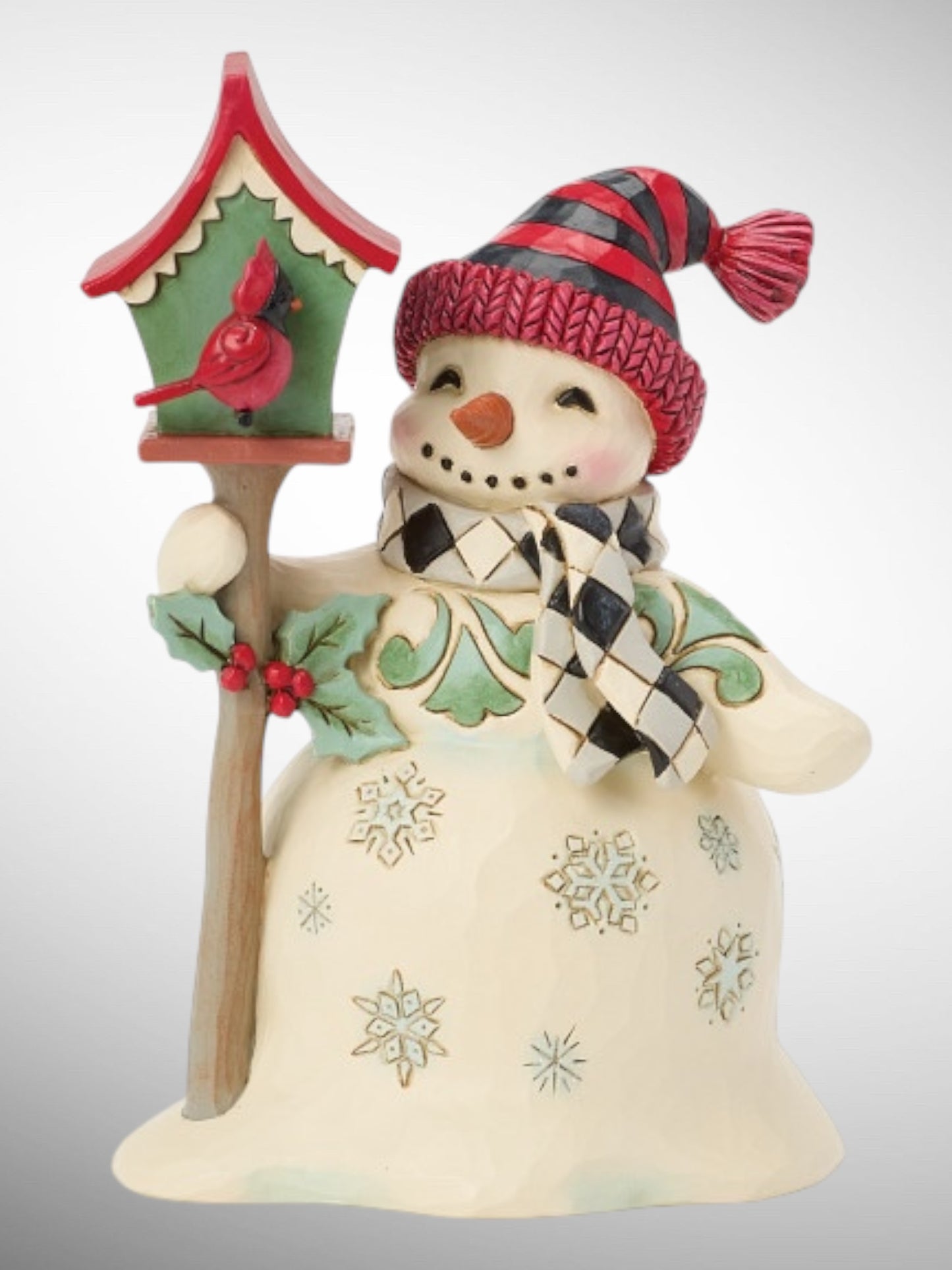 Jim Shore Heartwood Creek - Highland Glen Birdie It's Cold Outside Snowman Christmas Figurine - PREORDER