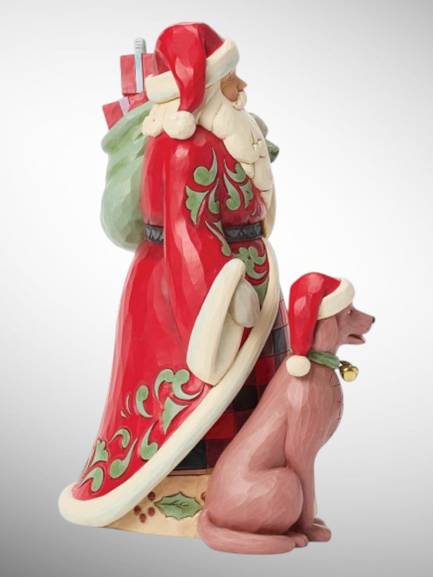 Jim Shore Heartwood Creek - Highland Glen Santa's Companion Dog Christmas Figurine - PREORDER