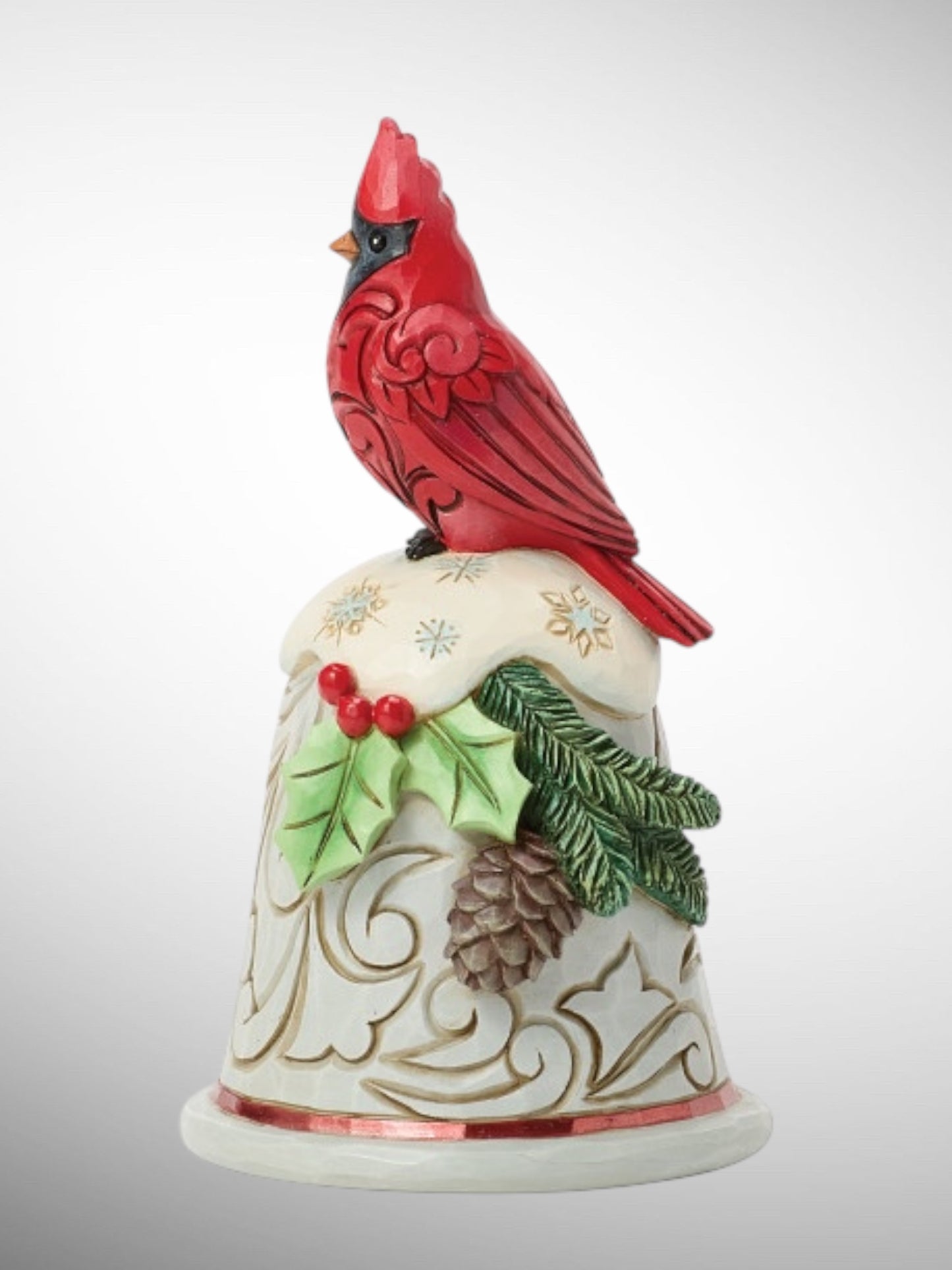 Jim Shore Heartwood Creek - Sounds of the Holiday Cardinal Pint Size Christmas Figurine - PREORDER
