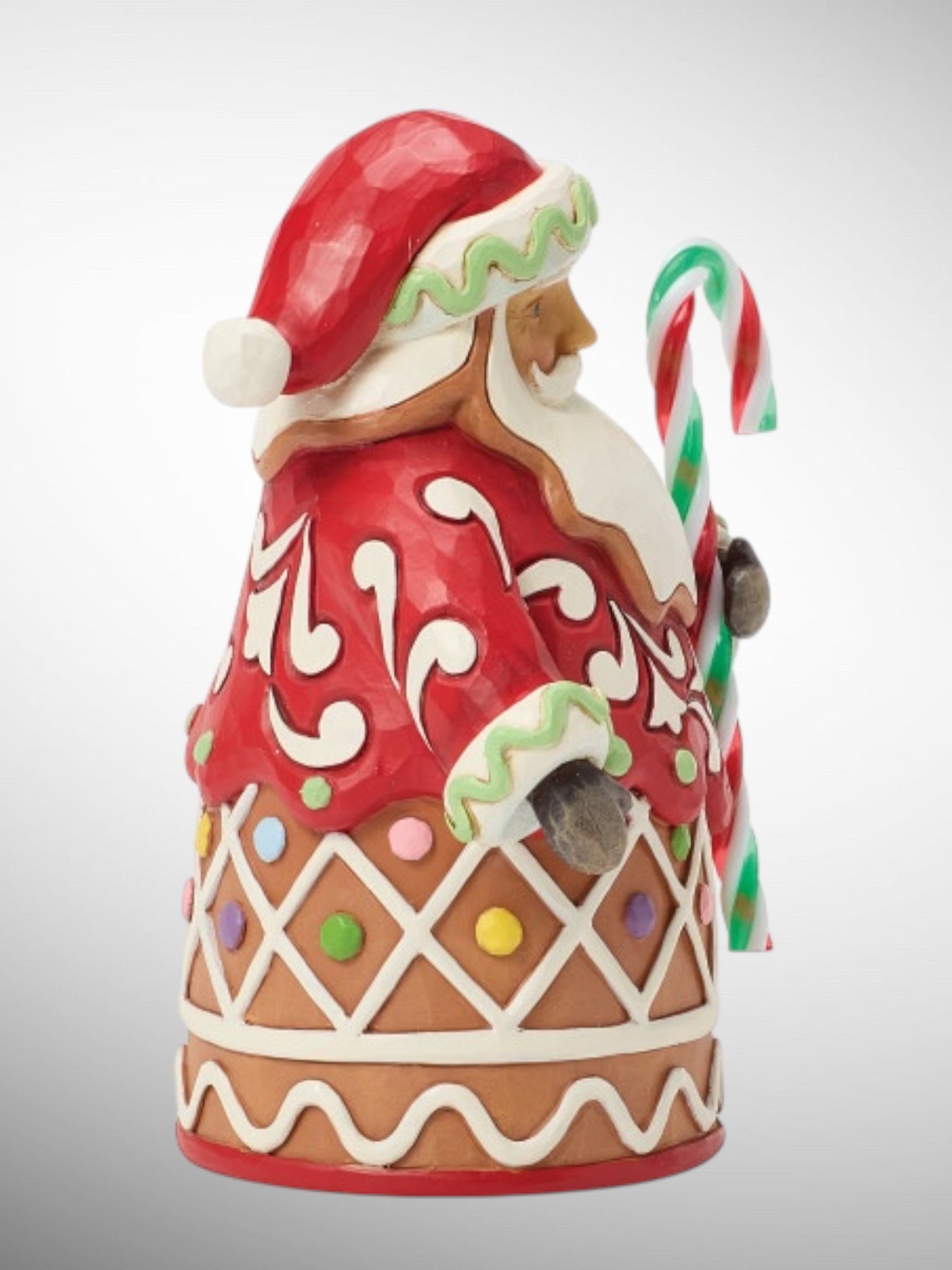 Jim Shore Heartwood Creek - Candy Cane Delight Santa Pint Size Christmas Figurine - PREORDER