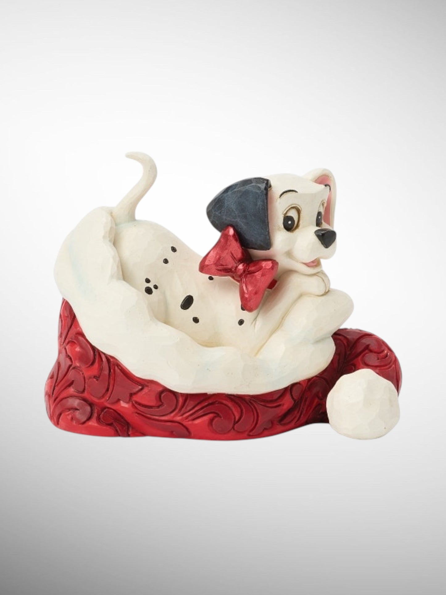 Jim Shore Disney Traditions - 101 Dalmatian Santa Hat Christmas Figurine - PREORDER
