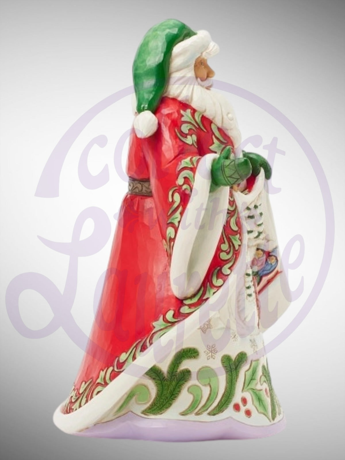 Jim Shore Heartwood Creek - Magical Sleigh Ride Musical Santa Figurine