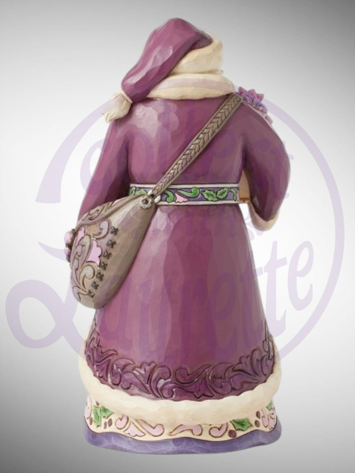 Jim Shore Heartwood Creek - Royal Holiday Cheer Purple Santa Figurine - PREORDER