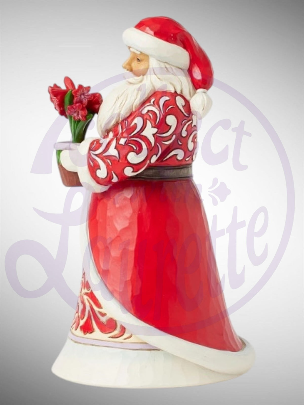 Jim Shore Heartwood Creek - Blooms of the Season Santa Figurine - PREORDER