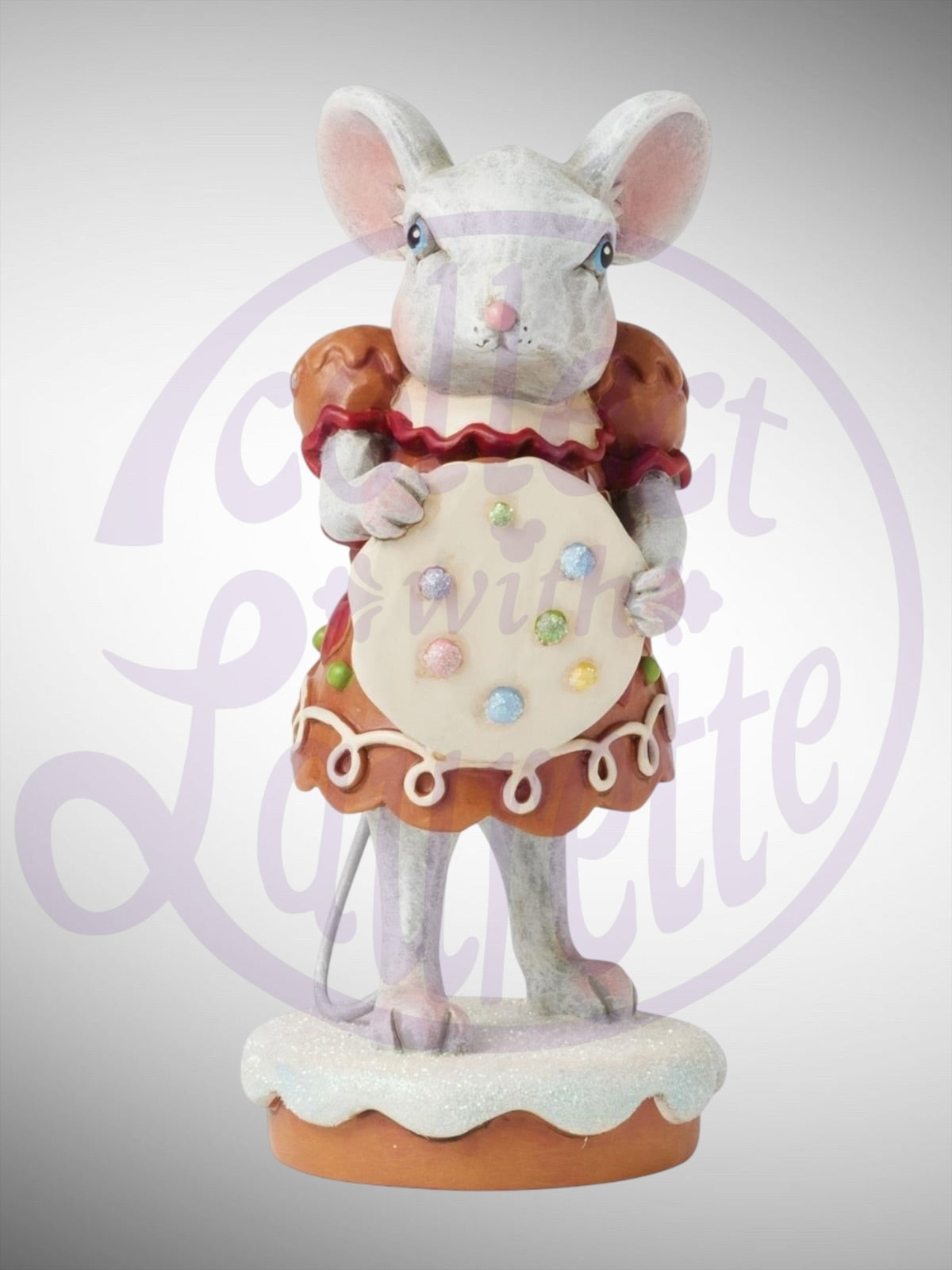 Jim Shore Gingerbread Christmas - Sugar and Spice Make Christmas So Nice Mouse Girl Figurine