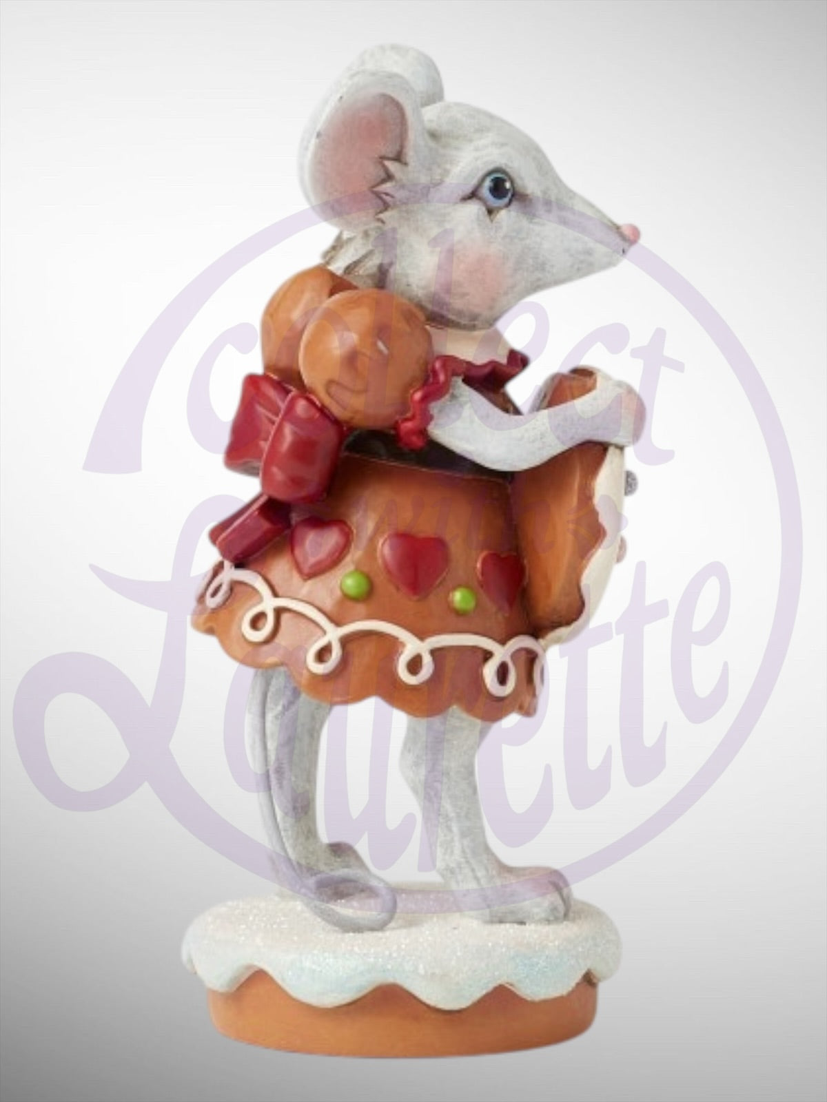 Jim Shore Gingerbread Christmas - Sugar and Spice Make Christmas So Nice Mouse Girl Figurine
