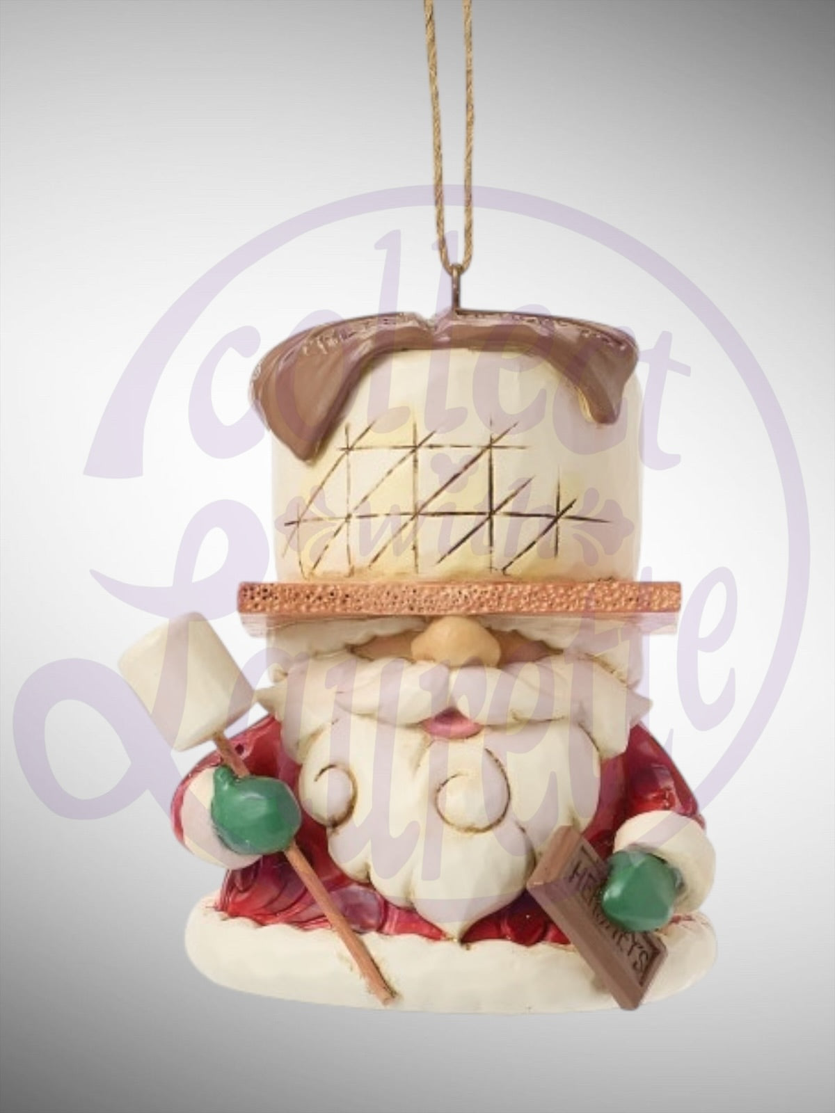 Jim Shore Hershey Collection - S'More Gnome with Hershey Bar Ornament