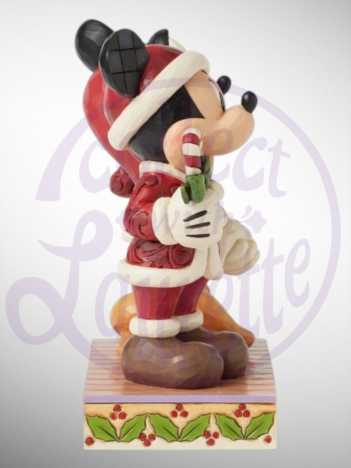 Jim Shore Disney Traditions -  Candy Cane Christmas Mickey Minnie Figurine
