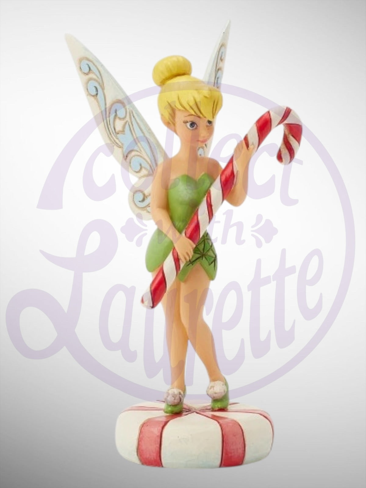Jim Shore Disney Traditions -  Peppermint Pixie TinkerBell Candy Cane Christmas Figurine