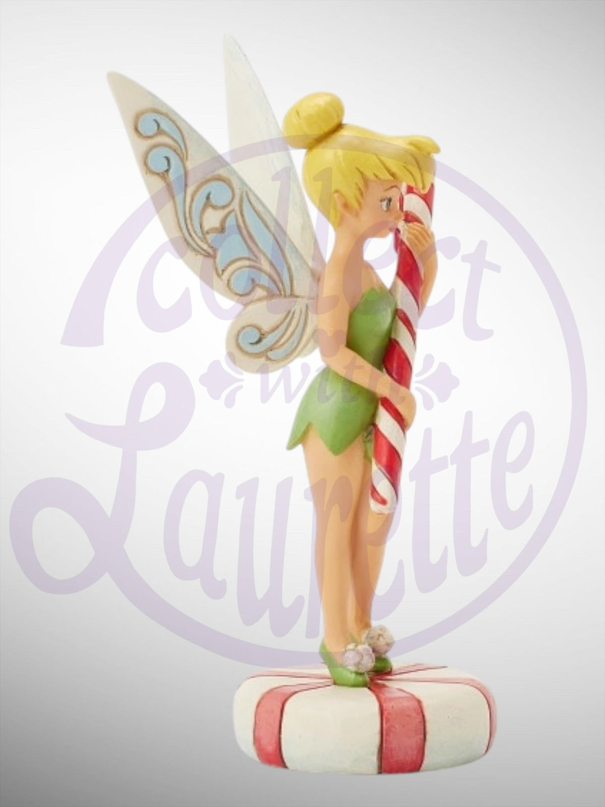 Jim Shore Disney Traditions -  Peppermint Pixie TinkerBell Candy Cane Christmas Figurine