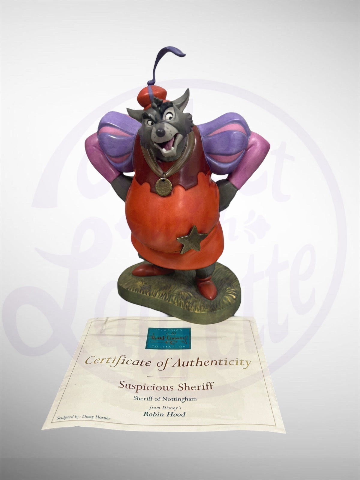 Walt Disney Classics Collection - WDCC Suspicious Sheriff of Nottingham Robin Hood Figurine
