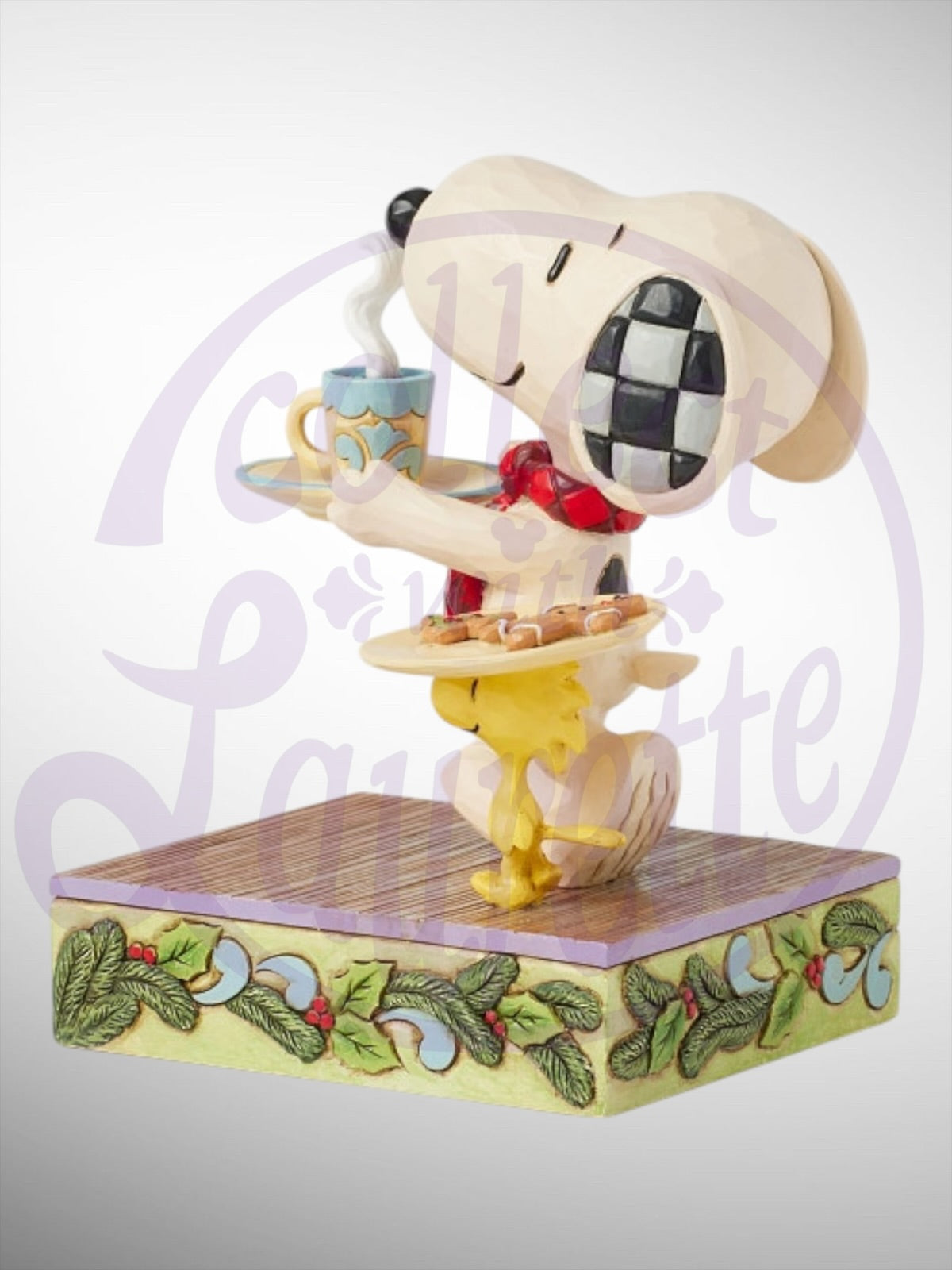 Jim Shore Peanuts - Santa's Sweet Surprise Snoopy Woodstock Cookies Figurine