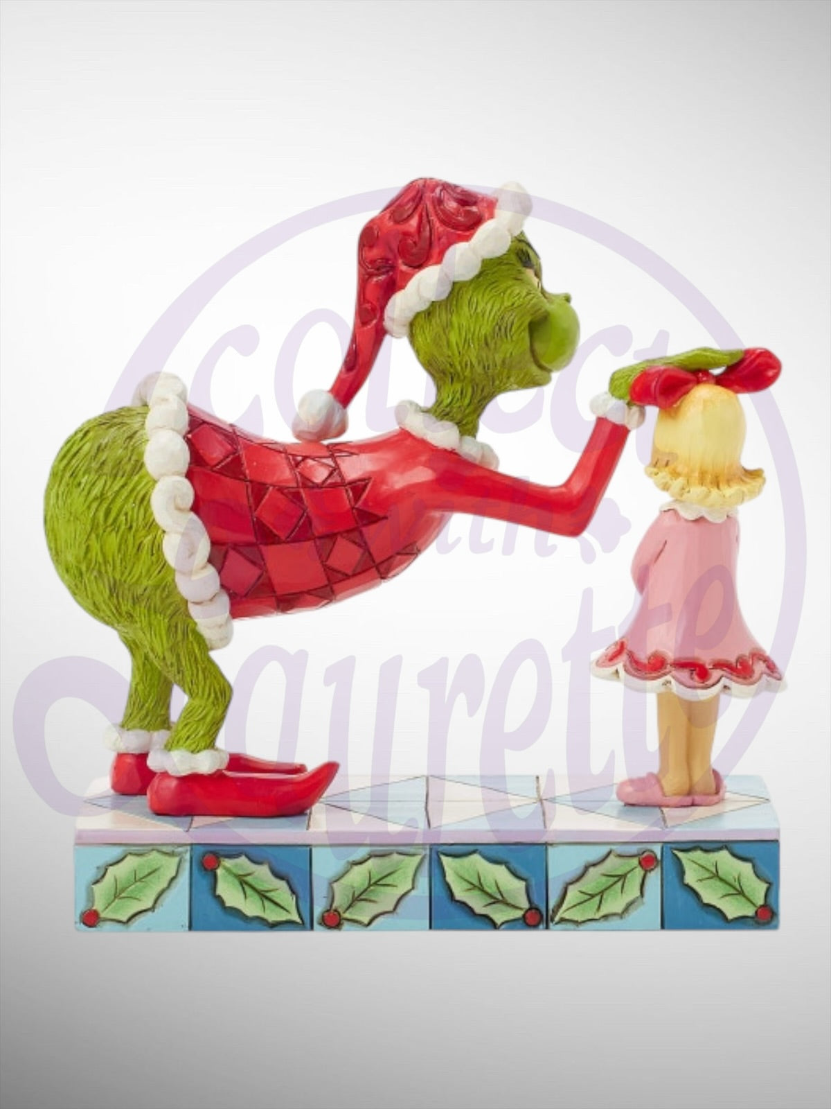 Jim Shore Dr. Seuss The Grinch - Grinch Pat Cindy Lou's Head Figurine