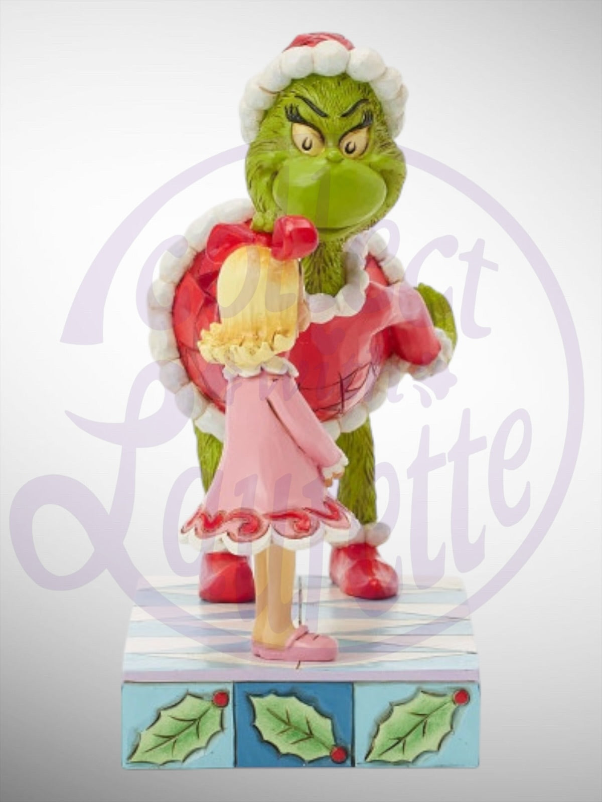 Jim Shore Dr. Seuss The Grinch - Grinch Pat Cindy Lou's Head Figurine