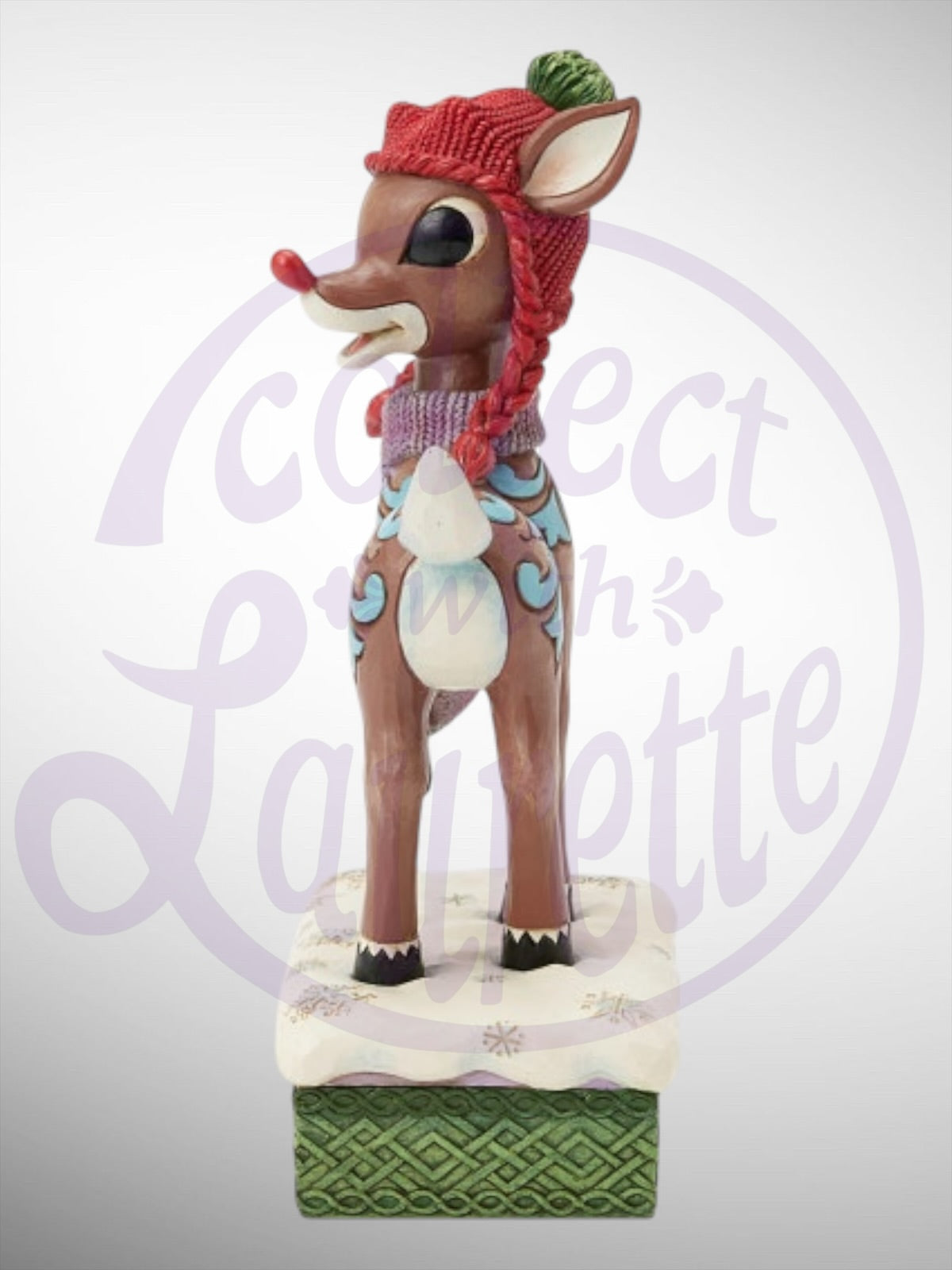 Jim Shore Rudolph Traditions - Rudolph with Knit Hat Figurine