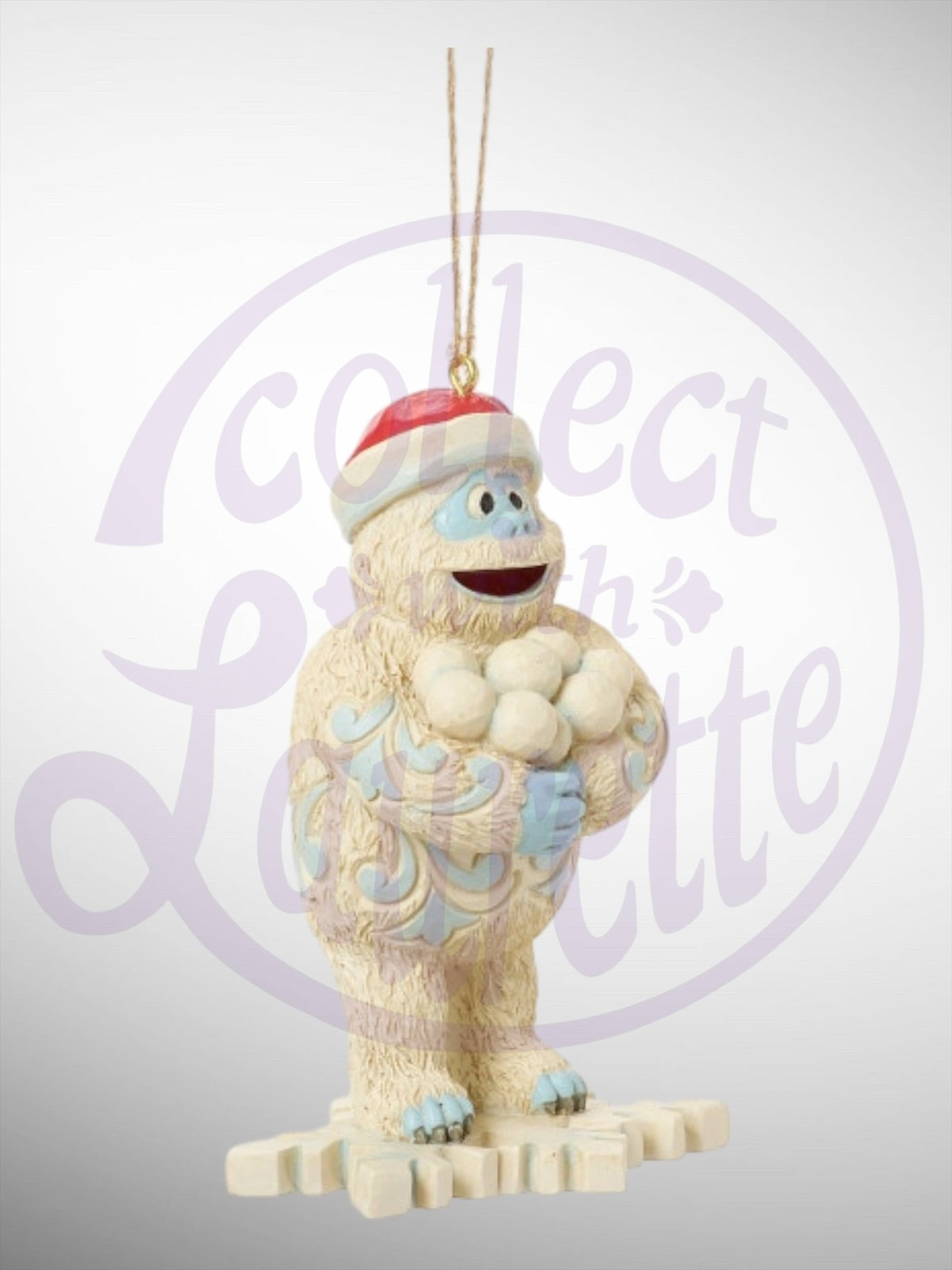 Jim Shore Rudolph Traditions - Bumble on Snowflake Hanging Ornament