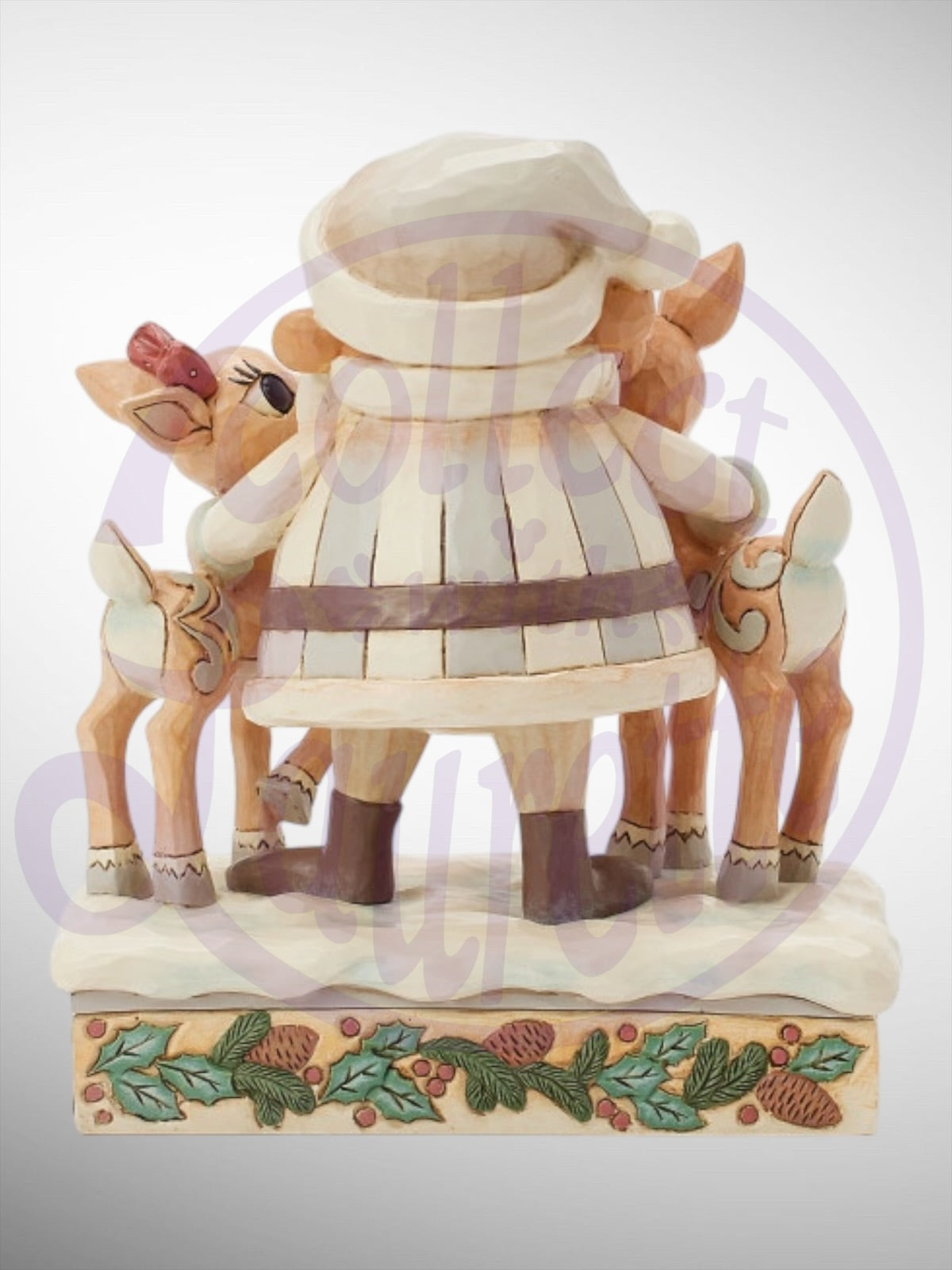 Jim Shore Rudolph Traditions - Woodland Santa with Rudolph and Clarice Figurine