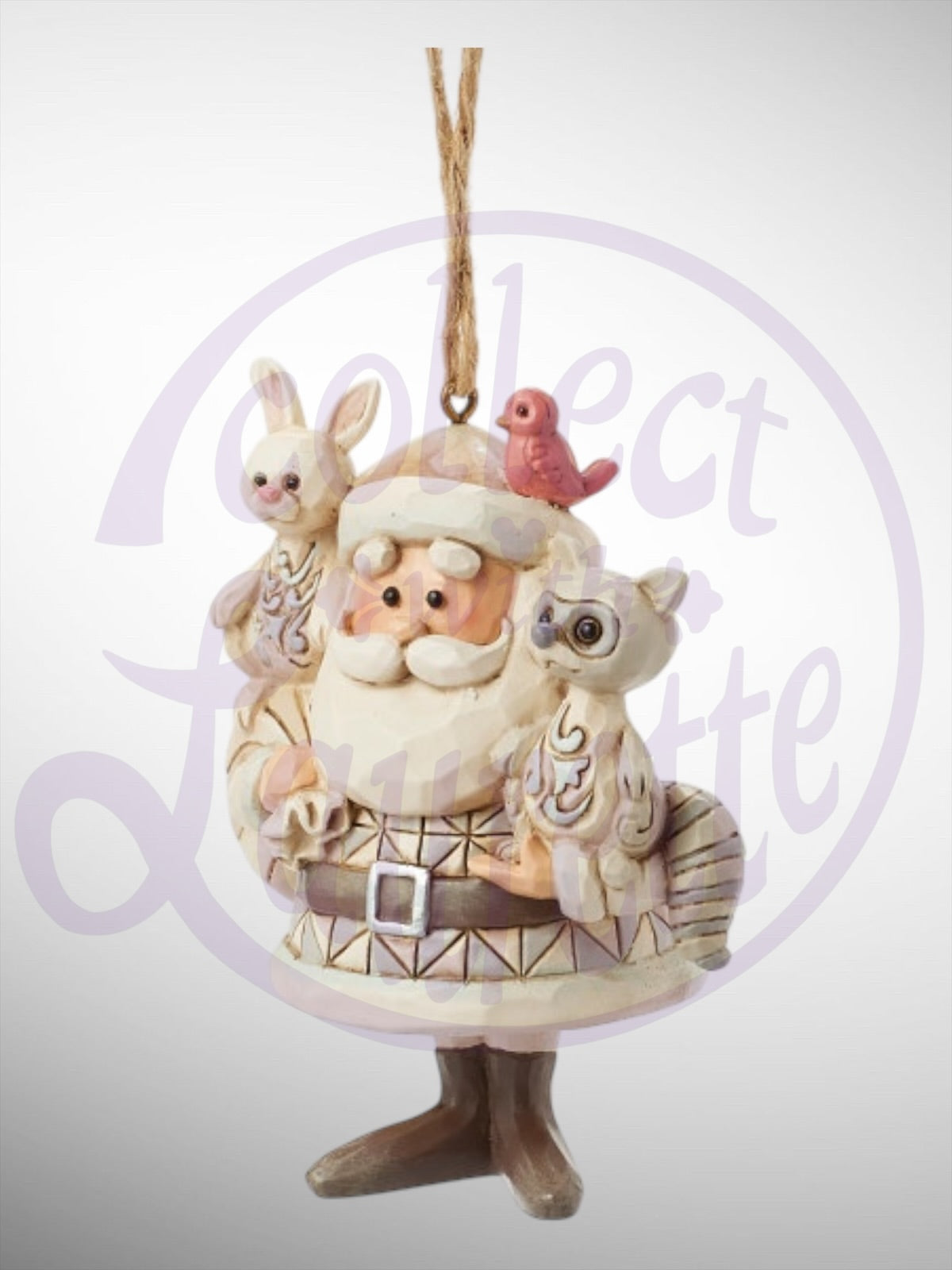 Jim Shore Rudolph Traditions - Woodland Santa with Animals Hanging Ornament
