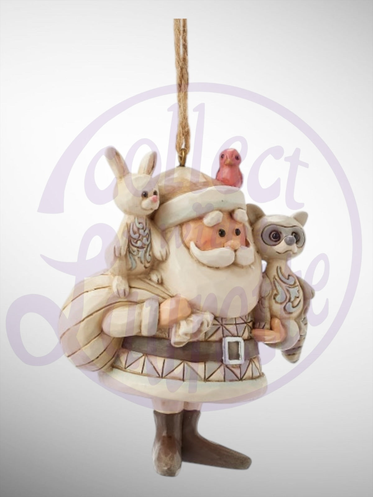 Jim Shore Rudolph Traditions - Woodland Santa with Animals Hanging Ornament