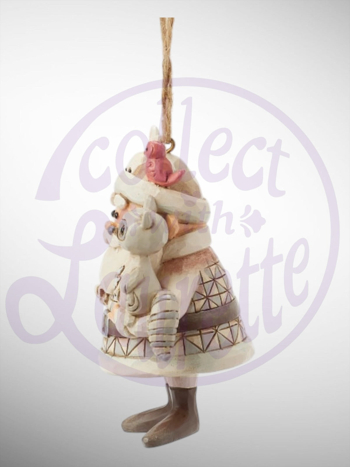 Jim Shore Rudolph Traditions - Woodland Santa with Animals Hanging Ornament