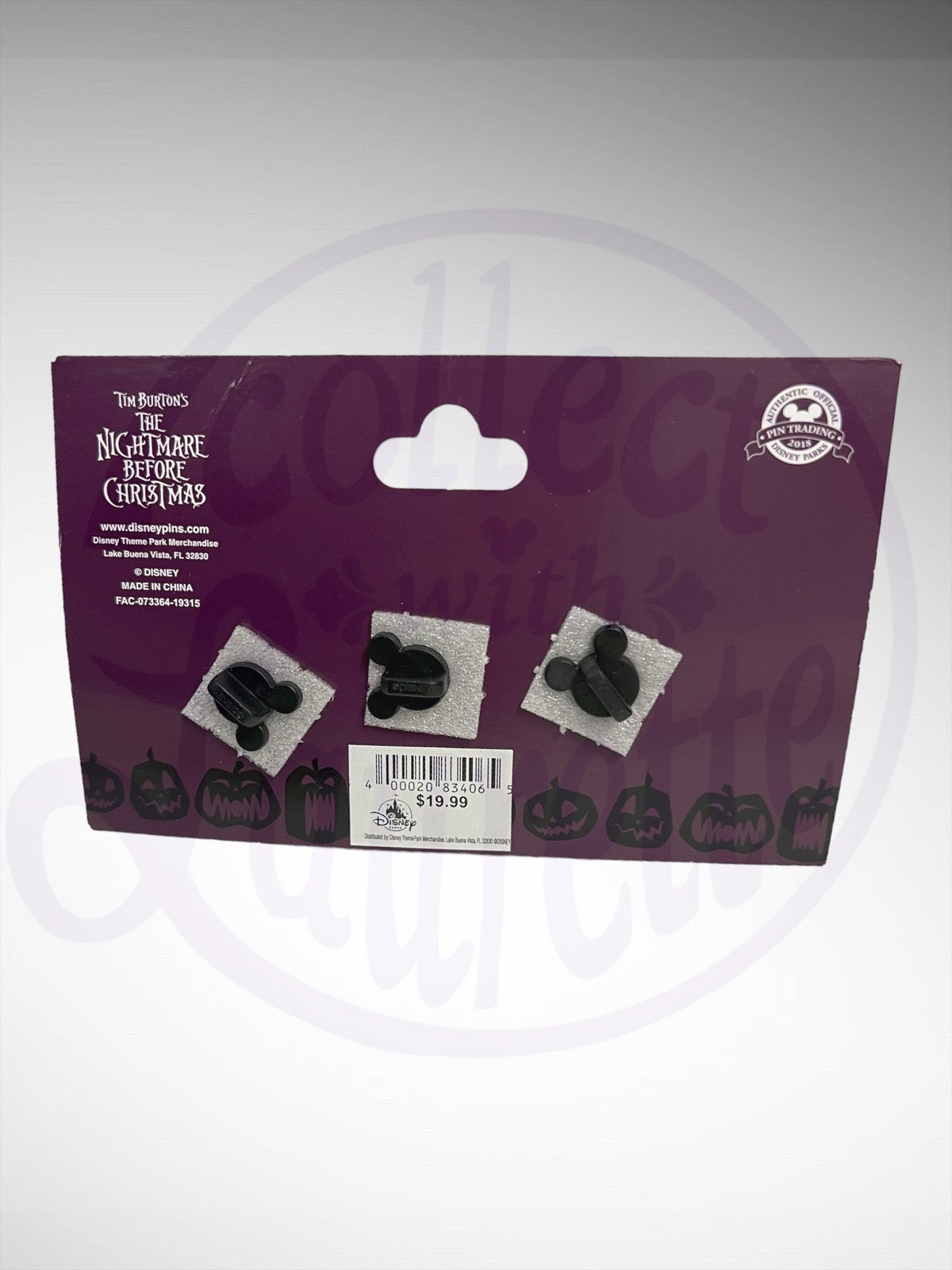 Disney Parks Pin Trading Collection - NBC Lock Shock Barrel 3 Pin Set